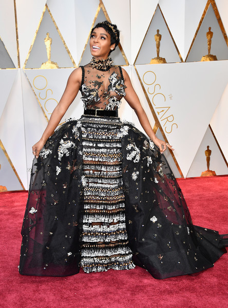 Janelle Monae at the 2017 Oscars